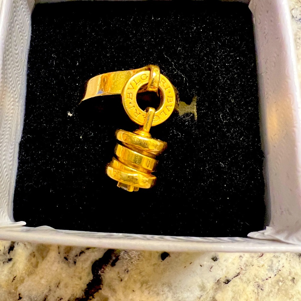 Bvlgari Signature Gold Ring - Authentic